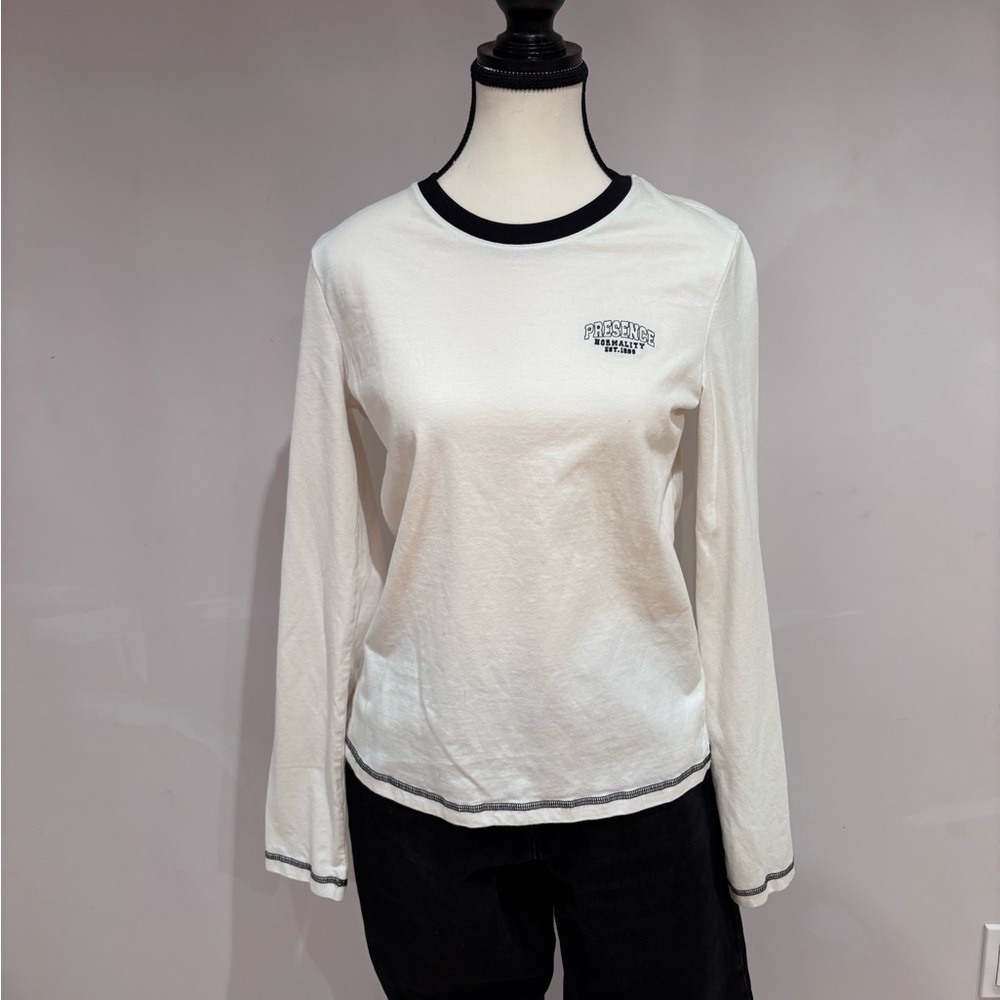 White Long Sleeve Tee